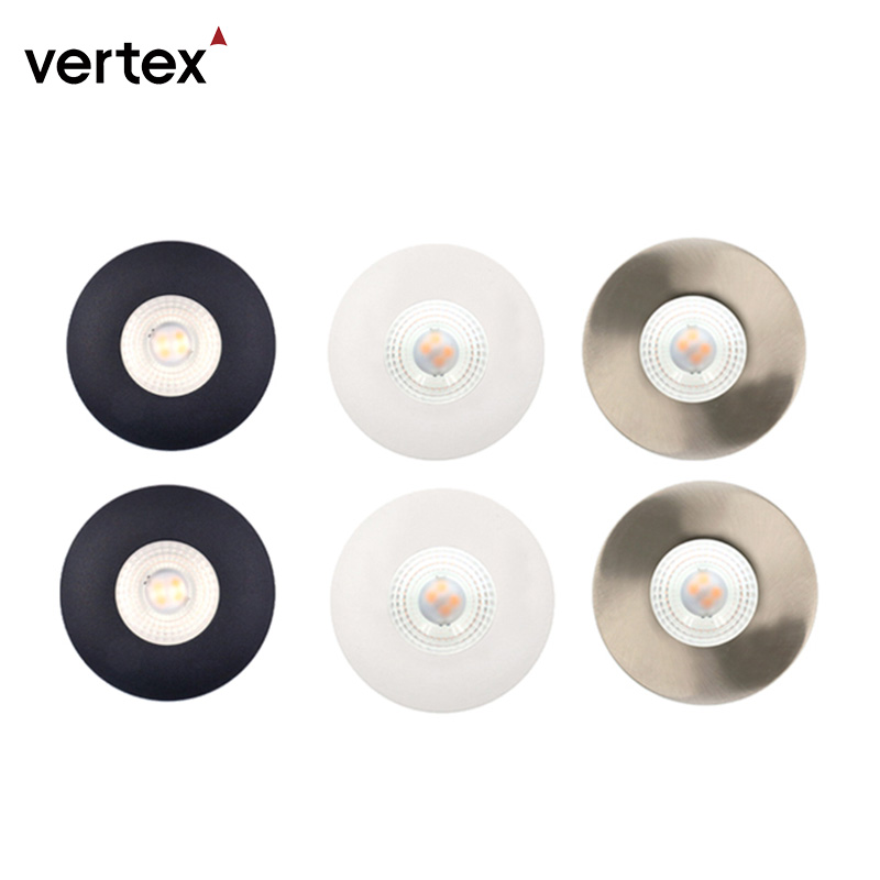 Kitchen Wardrobe Puck Night Light Recessed and Surface Mounted Led Closet Cabinet Lights White Black Silver Under Cabinet Lights
