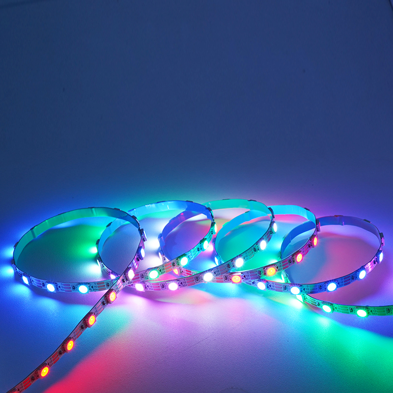 Smart Home Lights 5V Addressable WS2812B High Brightness Waterproof Smart Strip Lights 30 60 144leds Rgb 5050 Led Strip