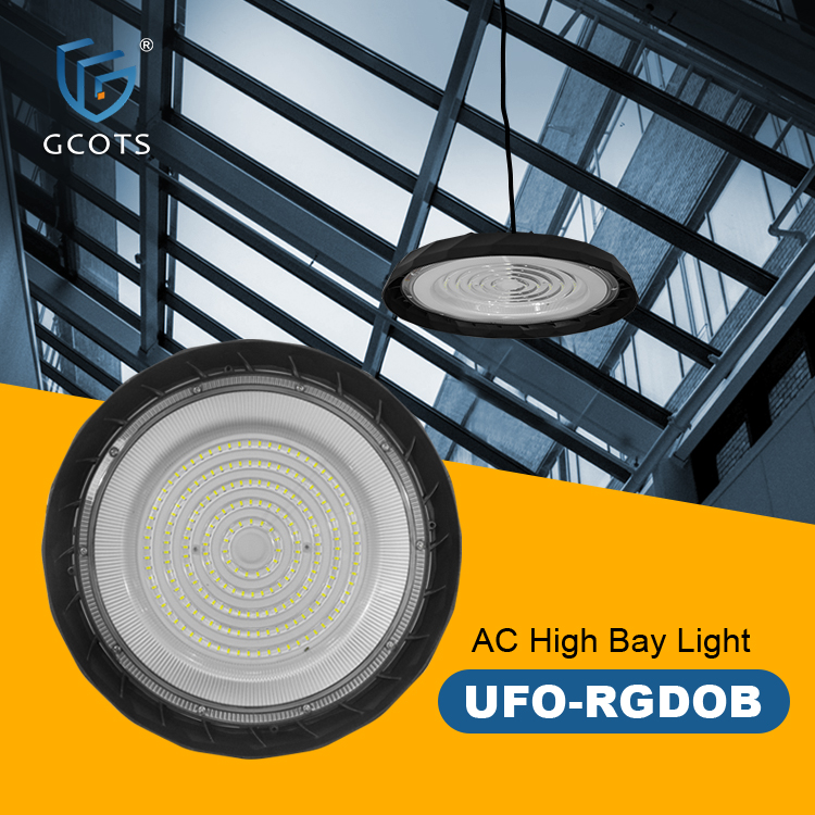 IP65 Waterproof 100W High Bay Light 6000K 120LM/W Aluminum Die Casting UFO LED Warehouse Lighting