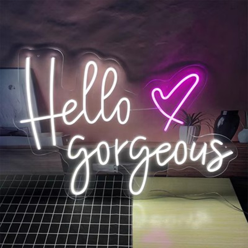 Custom Colorful Neon Lights Flex Neon Signs Acrylic Neon Light Luminous Character Led Signage for Business or Decoration