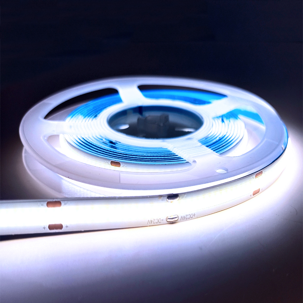 320LEDs/m COB LED Strip Light IP20 Indoor Flexible Dotless LED Tape 3000K 4000K 6500K for Home Cabinet Lighting