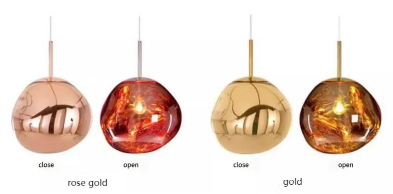 Acrylic Blue Lava Pendant Light Art Decor Nordic Modern Creative Golden Hanging Pink Glitter Lava Pendant Lamp (ZY-RD8029)