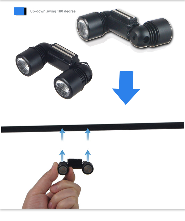 LED Magnetic Track Lighting 2W Track Rail Lights