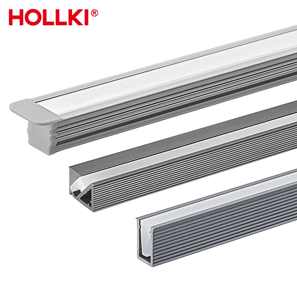 Ultra-Thin DC12V Aluminum Recessed Kitchen Cabinet Wardrobe Closet Cabinet Lights With Sensor Switch