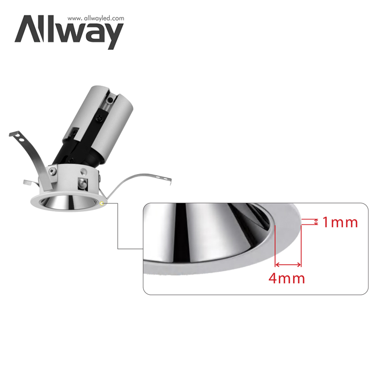 Sleek Modern Angle Adjustable LED Ceiling Light Fixture