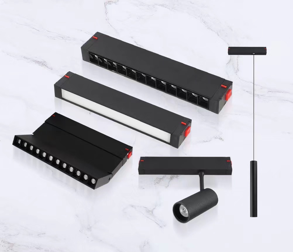 220V 7W 12W Magnet Track Pendent Light Magnetic Led Track Light 220V Magnetic Pendent Track Indoor Lighting System