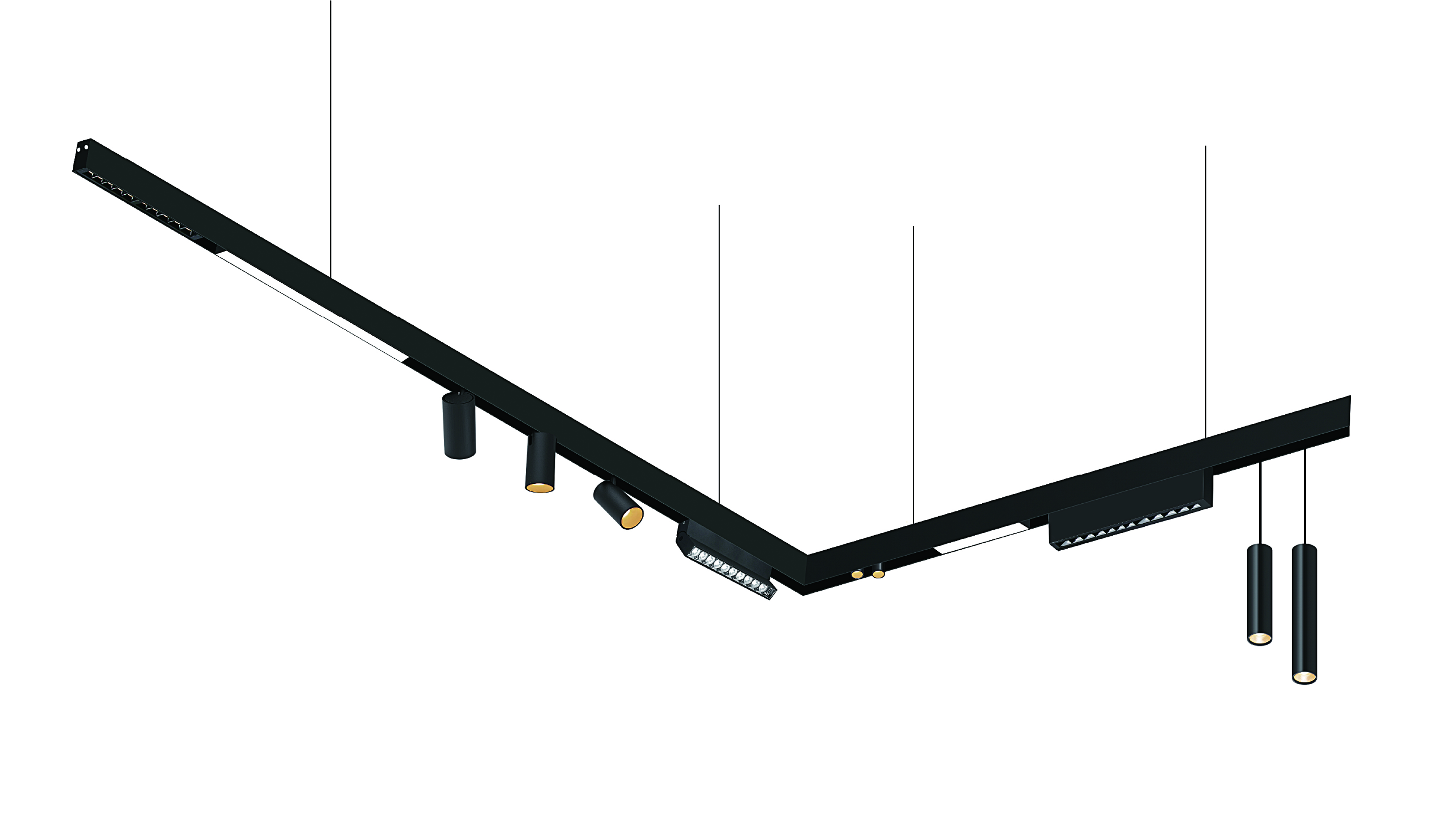 220V 7W 12W Magnet Track Pendent Light Magnetic Led Track Light 220V Magnetic Pendent Track Indoor Lighting System