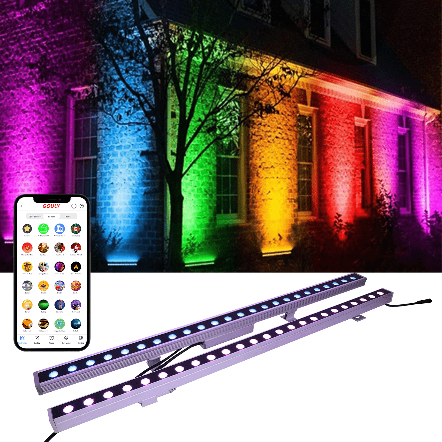 gouly Good Bargain Wall Washing Light High Luminous Ucs512c4 Ucs2904b Rgbw Led Wall Washer Light