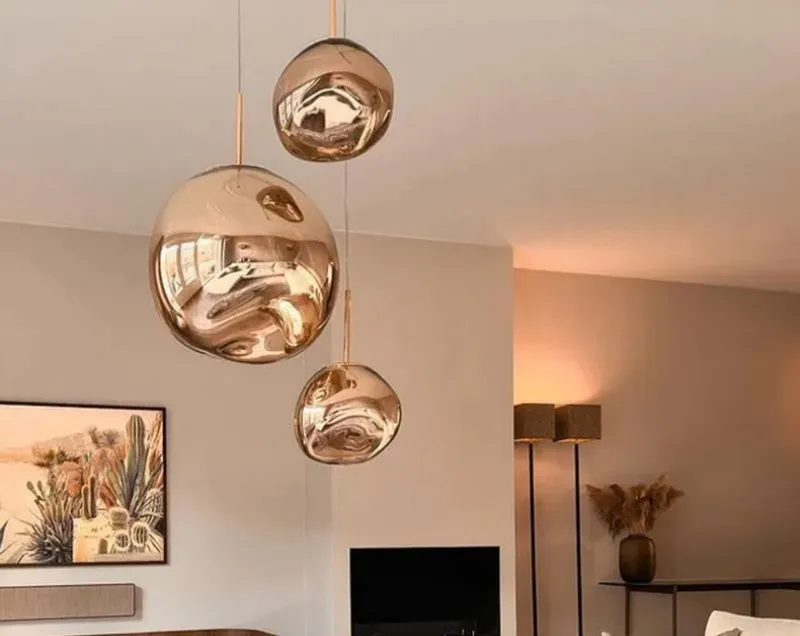 Acrylic Blue Lava Pendant Light Art Decor Nordic Modern Creative Golden Hanging Pink Glitter Lava Pendant Lamp (ZY-RD8029)