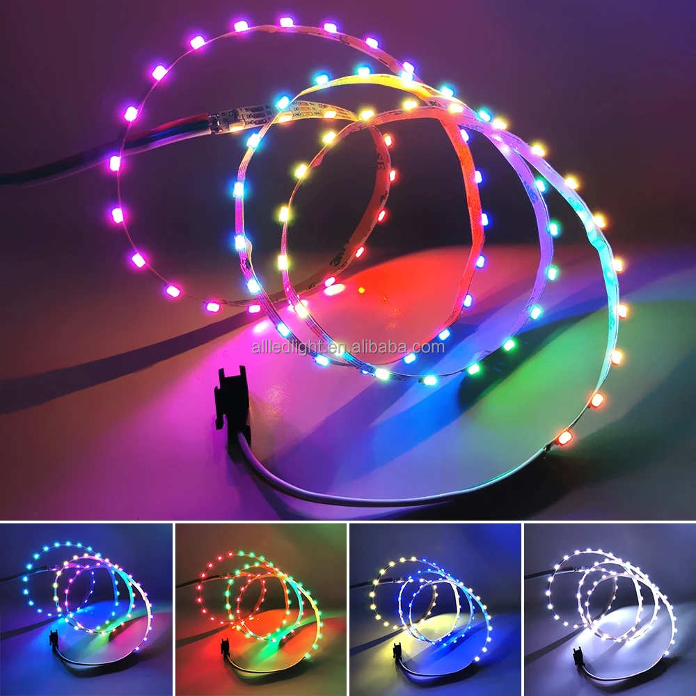 5mm Dc5v 100leds_m Side View Addressable 4020 Ws2812 Rgb Addressable Pixel Led Side Emitting Strip
