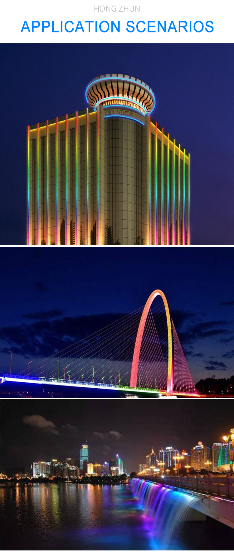 LED Wall Washer Light Application Facade Lighting