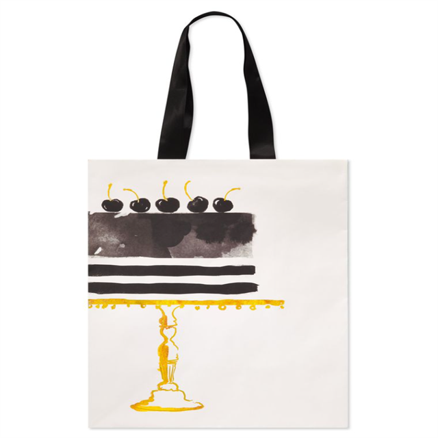 Bespoke Luxury Paper Handle Paperbag with Gold Sides Printing Manufacturers, Wholesale
