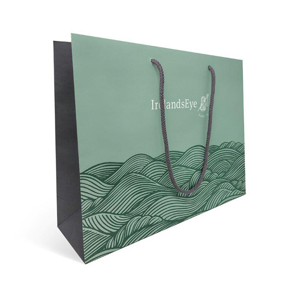 Customized Luxury Branded Cardboard Paper Gift Bag with Grain and Rope Handle Manufacturer, Wholesales