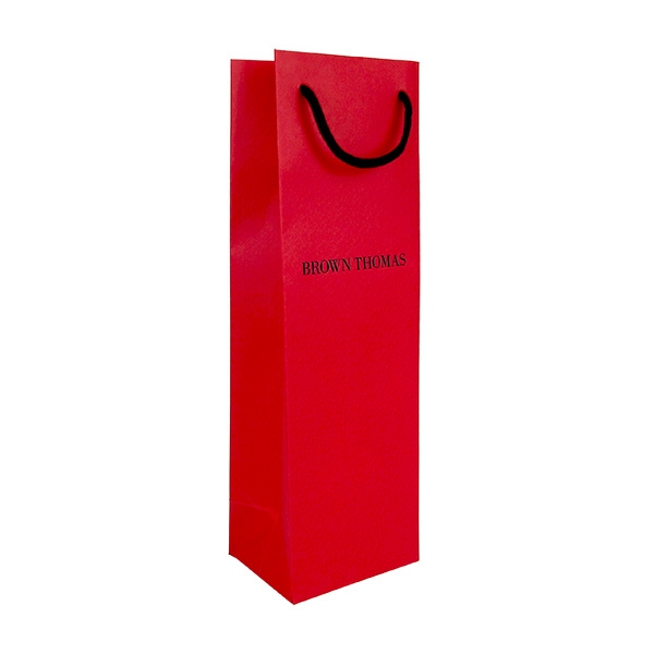 Bespoke Custom High-End Red Wine Bottle Shopping Carrier Gift Paper Bag Manufacturer, Factories
