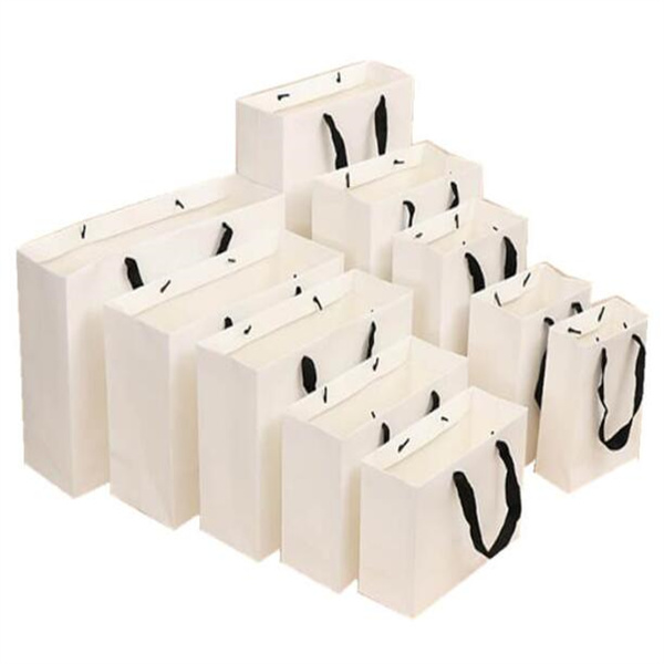 Customized Custom Printed White Kraft Paper Bags with Clear Window and Your Own Logo Factories, Wholesale