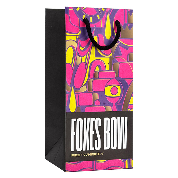 Customized One Bottle Red Wine Packaging Cardboard Gift Paper Bag Wine Carrier Bag with Ribbon Handle Manufacturers, Wholesale