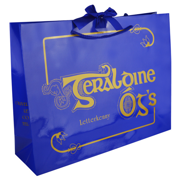 Bespoke 2024 Custom Logo Pink Paper Shopping Bag with Grosgrain Ribbon Handle Candies Bag Wholesale, Wholesales