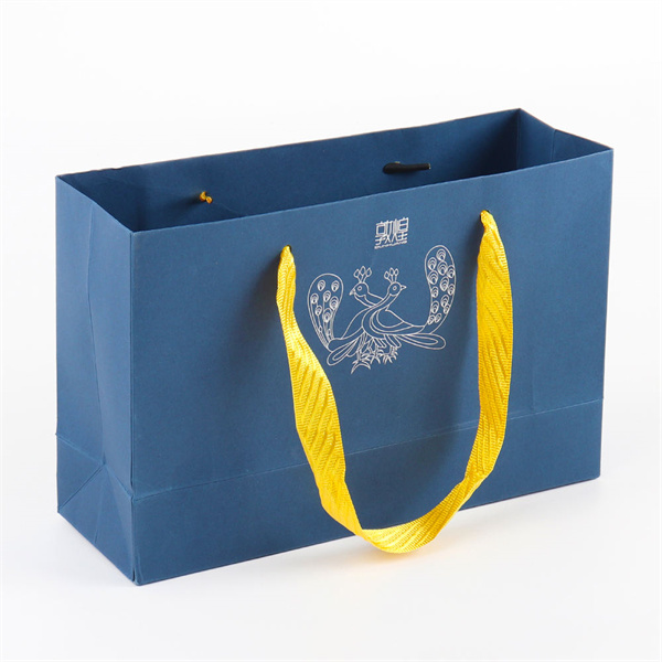 Customized Luxury Ribbon Handle Boutique Shopping Packaging Paper Gift Bags with Logo Manufacturers, Factory