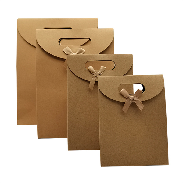 Personalized Eco Friendly Shopping Custom Kraft Paper Bag with Die Cut Handle Manufacturer, Factories