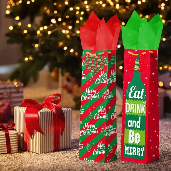 Bespoke Christmas Ornament Christams Decoration Wine Bottle Bag Manufacturer, Factory