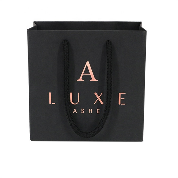 Personalized Custom Made Printed Logo Jewelry Packaging Kraft Shopping Paper Bag Manufacturers, Wholesale