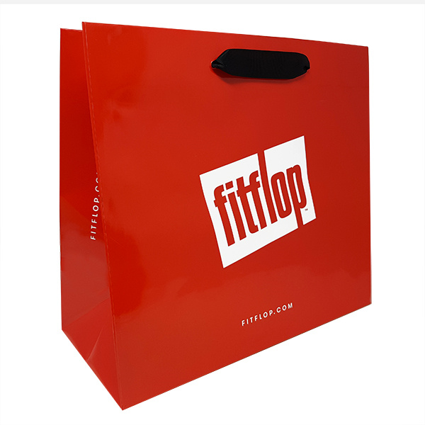 Bespoke 2024 Custom Logo Pink Paper Shopping Bag with Grosgrain Ribbon Handle Candies Bag Wholesale, Wholesales