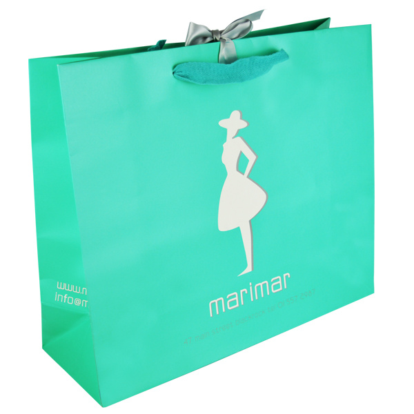 Bespoke Company Made Logo Hot Foil Stamping Custom Black Paper Bag with Rope Handle Manufacturer, Manufacturers