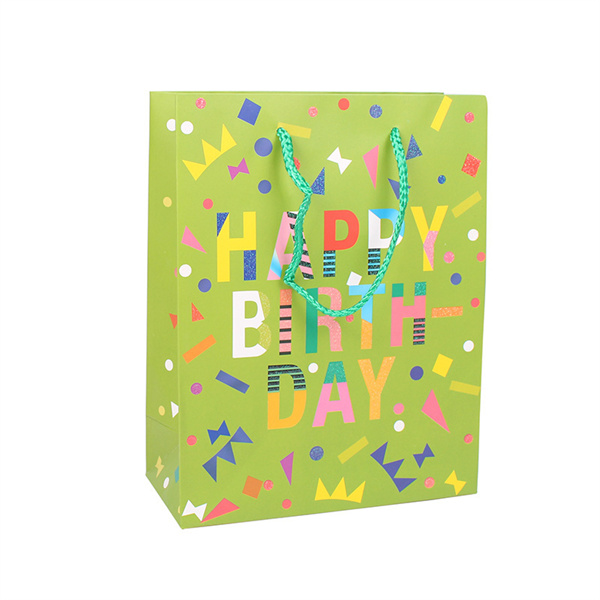 Bespoke High Quality Colorful Printing Happy Birthday Gift Packaging Paper Bag For Favorite Party Manufacturer, Manufacturers