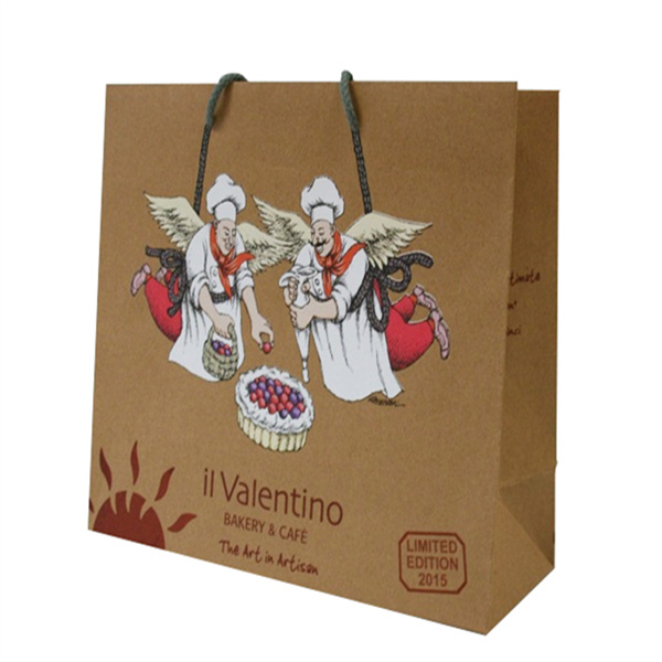 Bespoke Custom Printed Your Own Logo Cardboard Packaging White Brown Kraft Gift Craft Shopping Paper Bag with Handles Manufacturer, Manufacturers