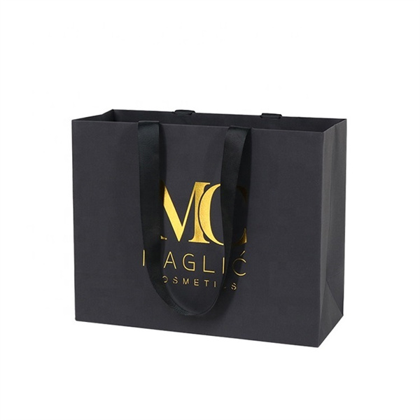 Personalized Custom Made Printed Logo Jewelry Packaging Kraft Shopping Paper Bag Manufacturers, Wholesale