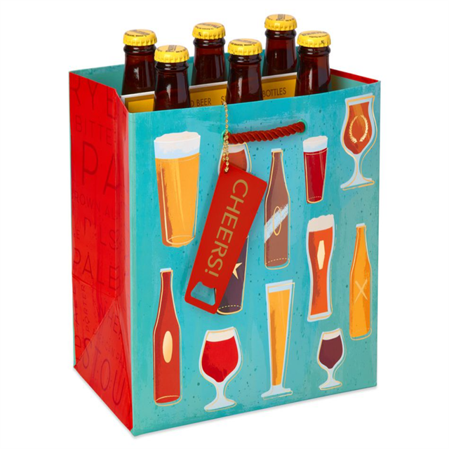Paper wine bag style 2