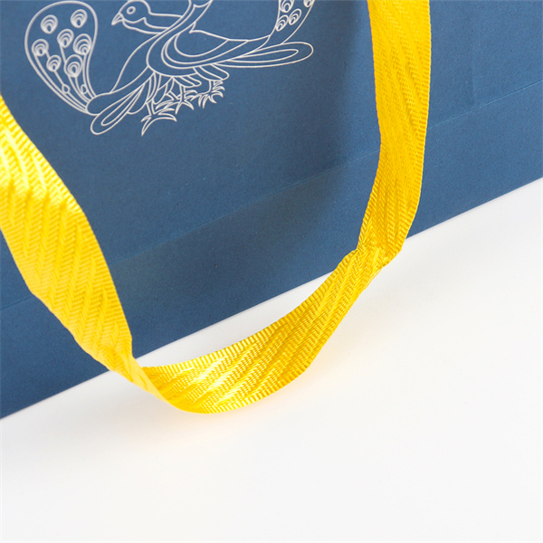 Customized Luxury Ribbon Handle Boutique Shopping Packaging Paper Gift Bags with Logo Manufacturers, Factory