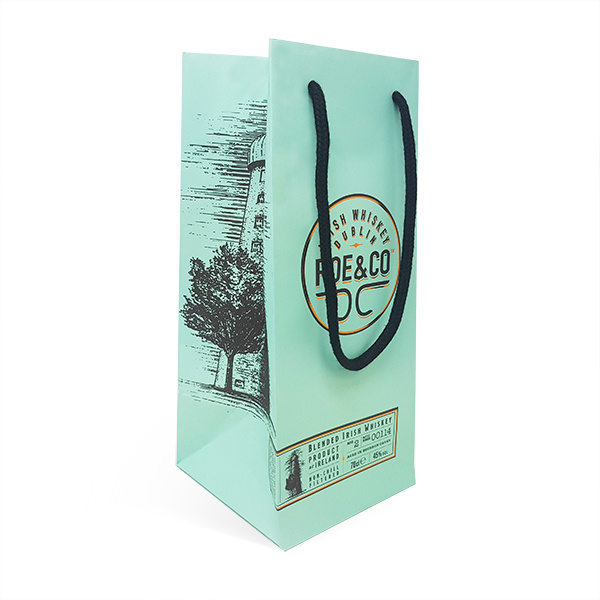 Bespoke Custom High-End Red Wine Bottle Shopping Carrier Gift Paper Bag Manufacturer, Factories