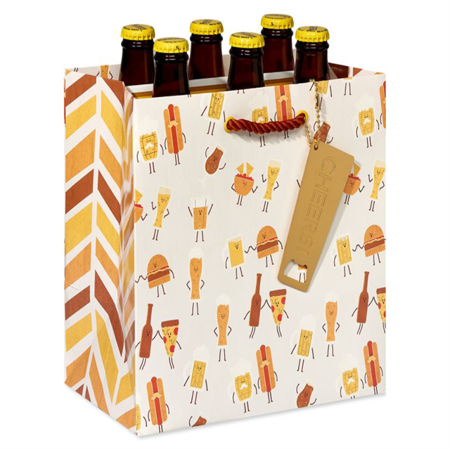Bespoke Recyclable Handle Shopping Paper Bag Cheap Wholesale Smart Paperbag with Flat Kraft Paper Offset Printing Manufacturers, Factory