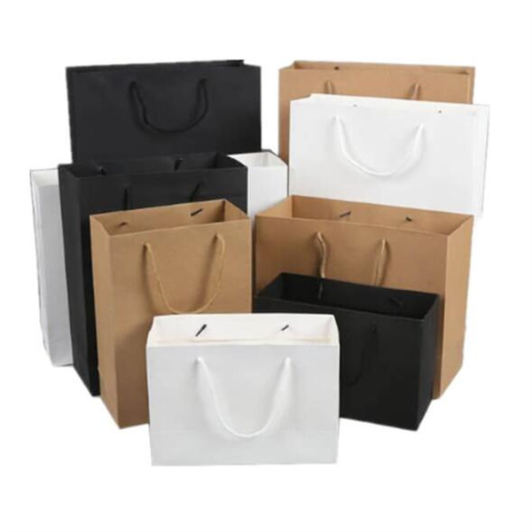 Personalized Recycled Biodegradable Custom Printed Logo Brown Kraft Paper Bag Manufacturers, Factory