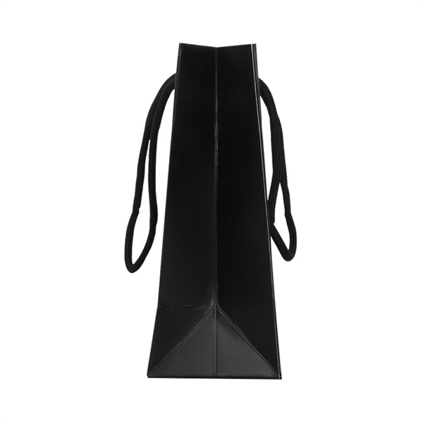 Customized Black laminated paper bags with silver foil logo wholesale Wholesale, Wholesales