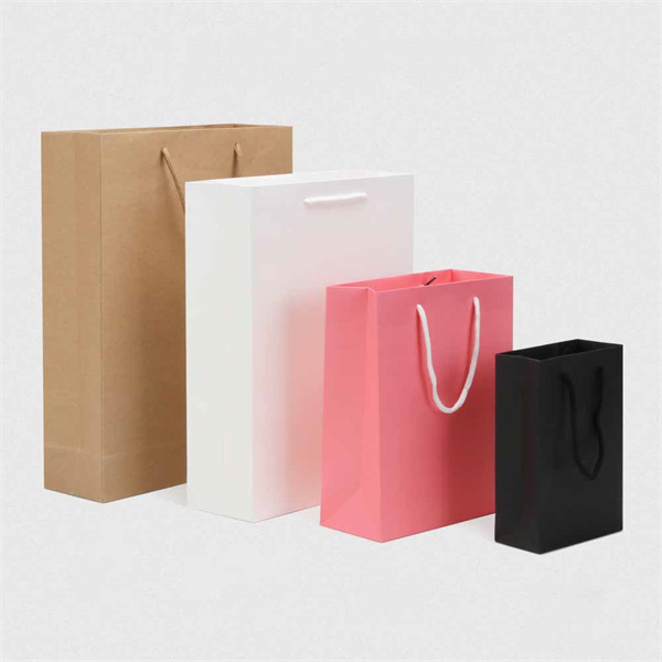 Customized Luxury Shopping Paper Bag Art Paper with PP Rope Handle Hot Stamp Lamination Hand Made Boutique Paper Bags for Clothes Wholesale, Wholesales