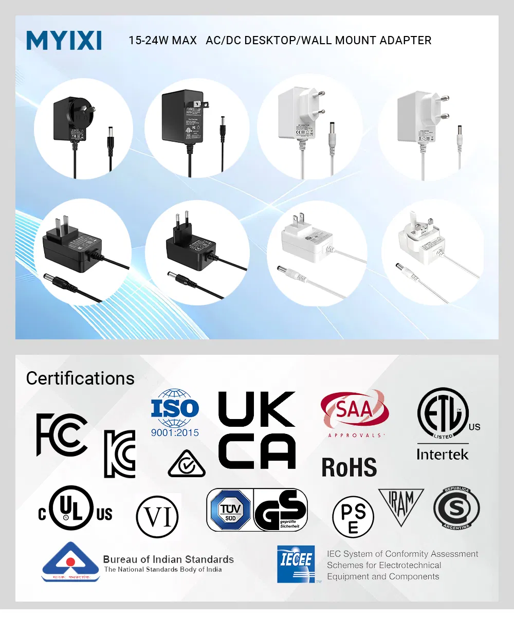 Universal AC DC Power Adapter 24V 12V 19V 5V Multiple Voltage Switching Converter for LED Strip LCD Monitor