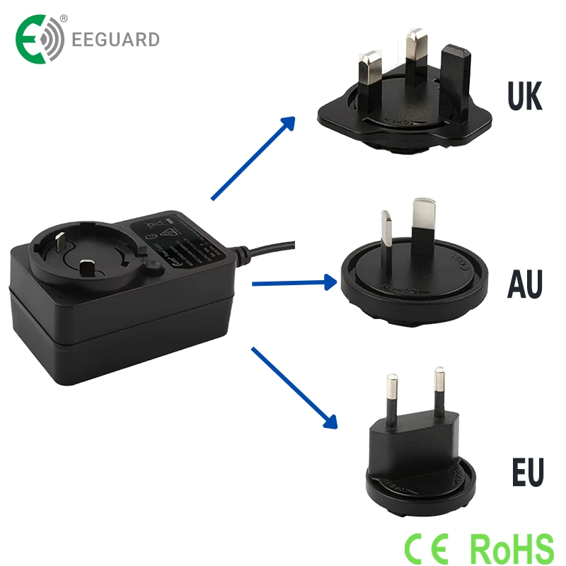 TCP/IP System UK Au EU Power Adapter 12V 2A Support Villa Intercom