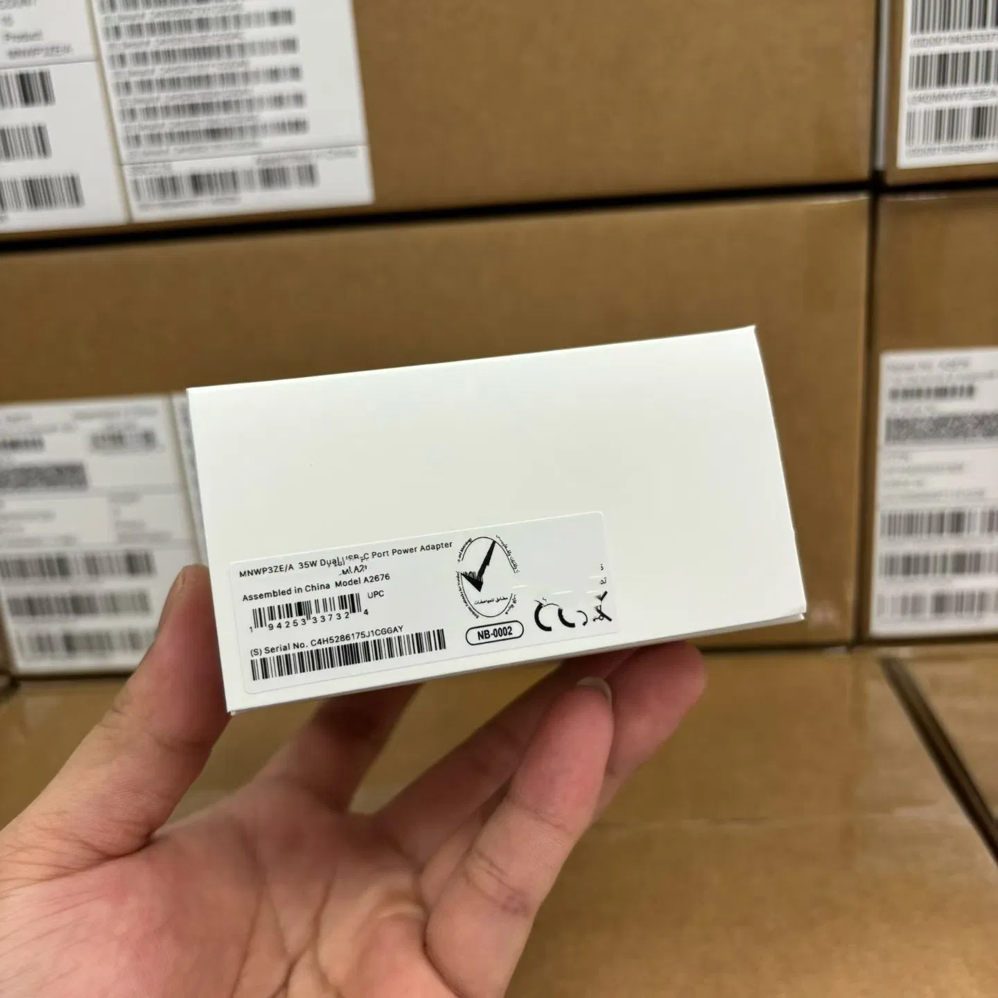 A2571 A2676 UK EU 35W Dual USB-C Port Compact Power Adapter Fast Charging for Mobile Phone