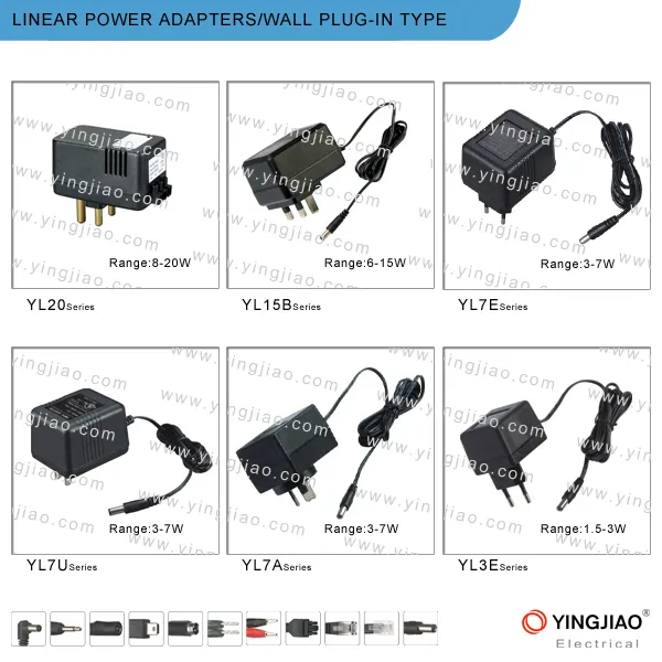 8W Linear AC/DC Power Adapter