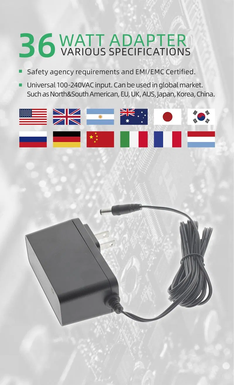 Universal 12V AC DC Power Adapter Transformer for Electronics