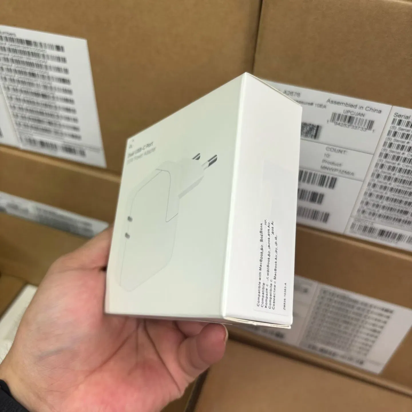 A2571 A2676 UK EU 35W Dual USB-C Port Compact Power Adapter Fast Charging for Mobile Phone