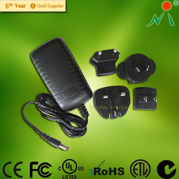 Universal Plugs AC DC Adapter with Interchangeable Plugs Power Adaptor