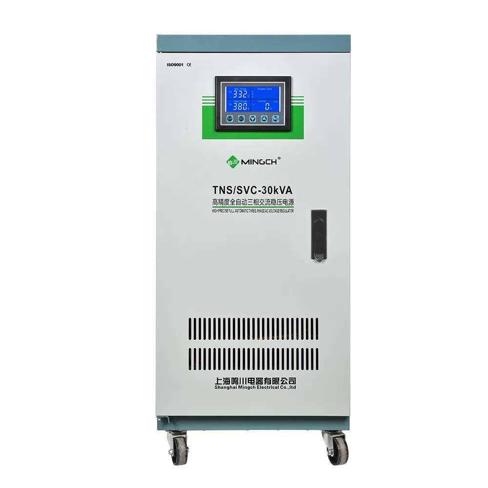 Mingch Tns-20kVA 30kVA 40kVA 50kVA 100kVA 120kVA Three Phase 380V 400V 415V 440V Servo Motor Automatic Voltage Regulator Stabilizer Factory Price