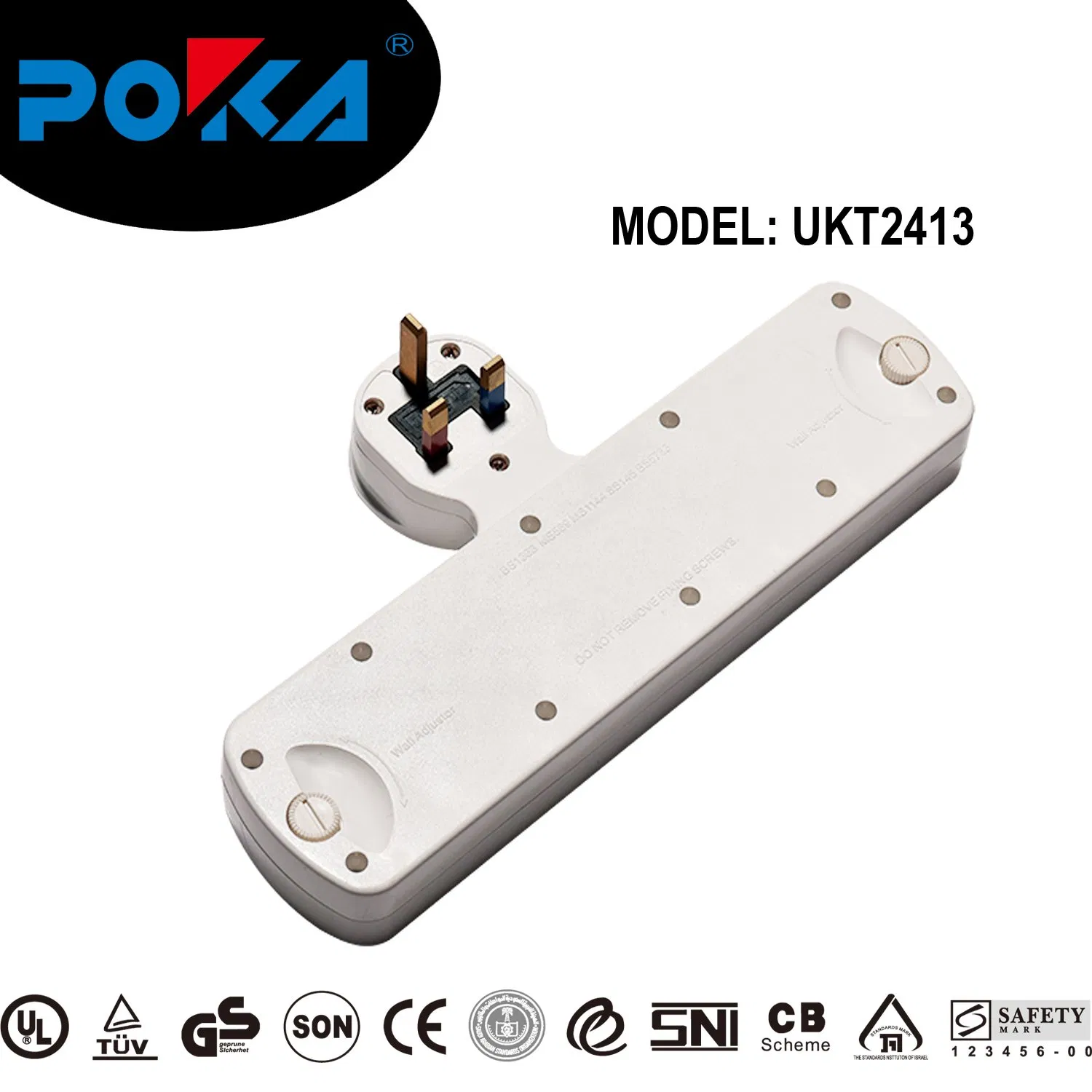 Guangdong, China IP20 OEM/Poka Retractable Extension Cord T-Type Multi Adaptor