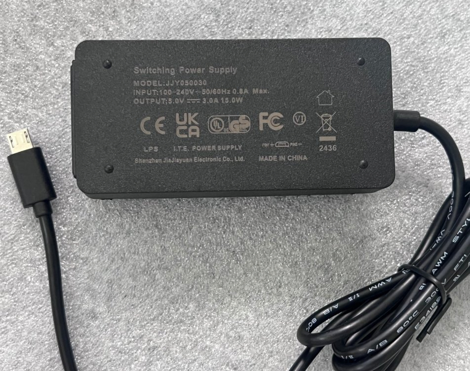 Jjy050030 Desktop 5V 3A AC DC Power Adapter with Micro USB Connector