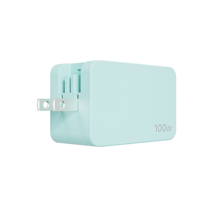 100W Type C Charger 3 Ports USB C Desktop GaN Charger Power Adapter for Laptop Notebook MacBook Air