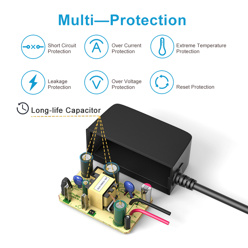 Universal Adapter 24W Power Adapter AC to DC 12V 2A 24V 1A 24W 0.5A Switching Power Supply with CE CB GS UL Kc CCC ERP DOE Laptop Charger for Samsung Notebook