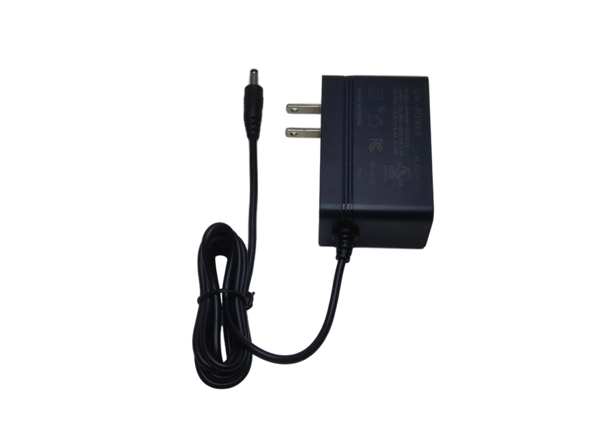 30W 5V4a 9V3a 12V2.5A 15V2a Vertical Wall Mounted Power Adapter for Modem Router Monitor with IEC61347 IEC61558 IEC62368 CB CE GS UL CCC